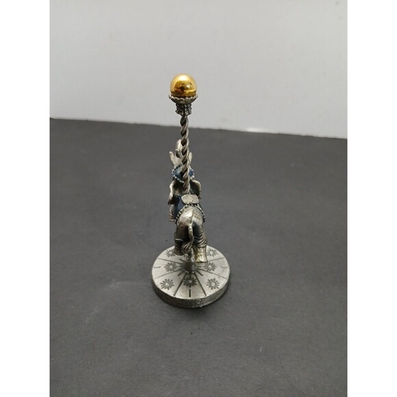 Spoontiques Miniature Carousel Pewter Elephant 1984 Vintage Figurine - Picture 4 of 5